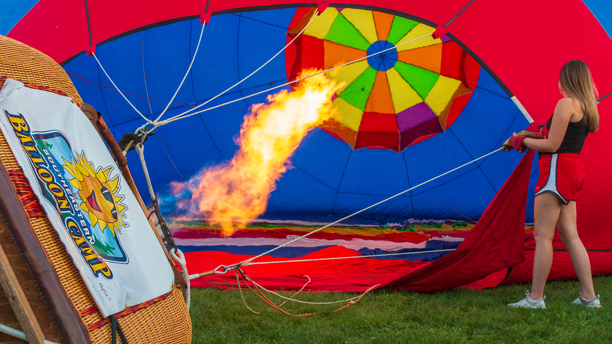 Balloon with Flame